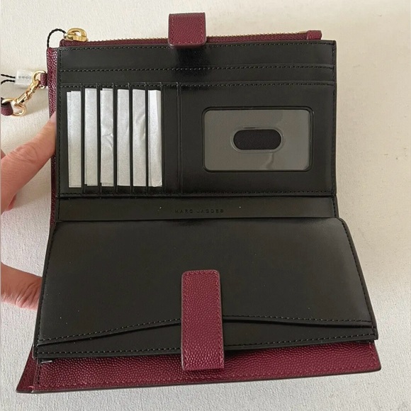 New Marc Jacobs BRB Phone Wallet Wristlet Pomegranate - Picture 6 of 6